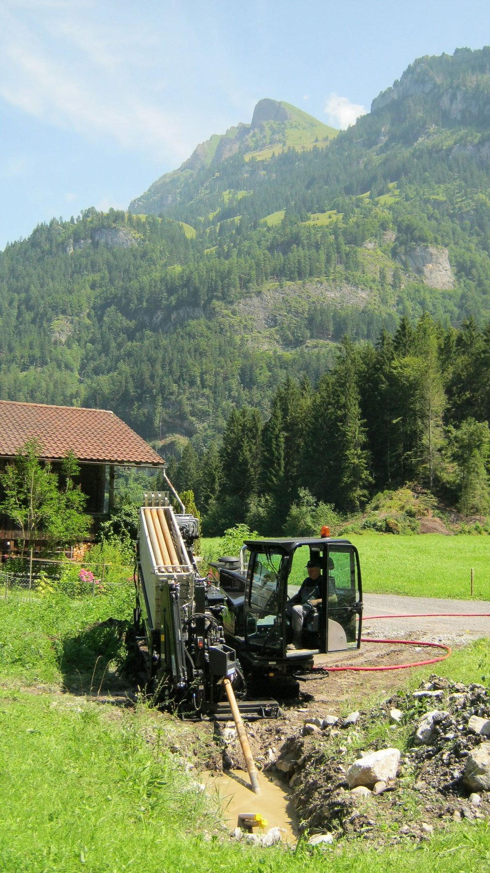 Directional drilling TRACTO-Technik Grundodrill 18 ACS